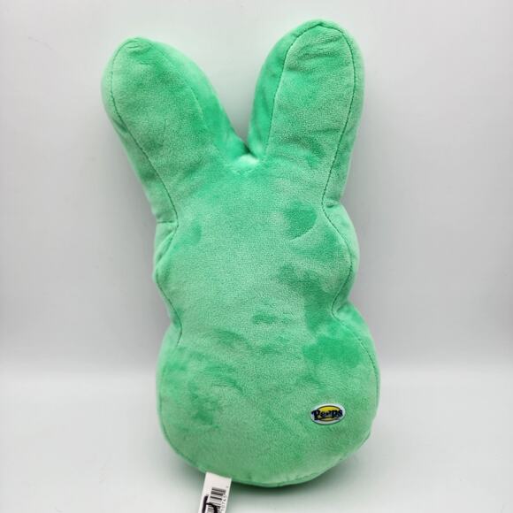 Peeps Green Plush Bunny 13" Super Hero Costume Red Mask Stuffed Animal Toy 2023 - Picture 2 of 8
